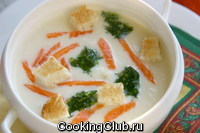 Крем - суп из цветной капусты с семгой