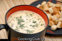 Суп с грибами и сыром